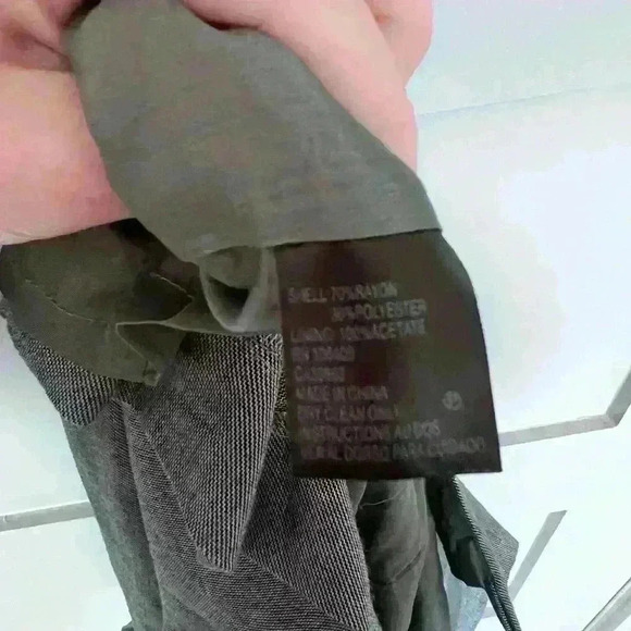 Tahari Arthur S. Levine Grey A-Line Short Sleeve Dress with Belt- Size XL- NWOT - Picture 5 of 6